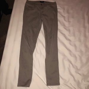 AE khaki super stretchy jeans